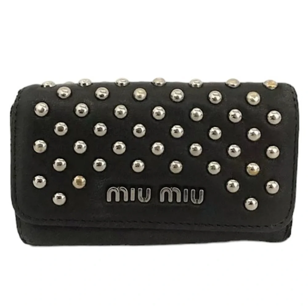 Miu Miu Studded Key Wallet
